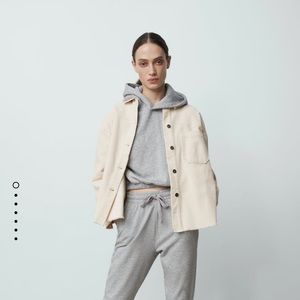 Cream Corduroy Shacket/overshirt